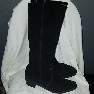 Morlands Black Sheepskin Fur Lined Boots Sz 10